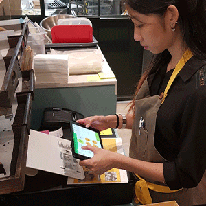 Our POS software installed at lowe'f artisanal bakery shop in Singapore