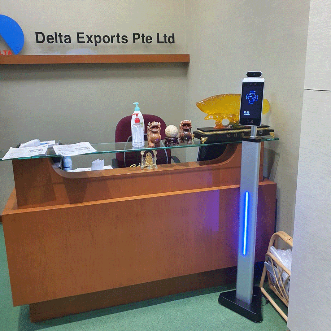 Simplus_Face_Recognition_Temperature_Scanner_Installed_For_Delta_Exports_Singapore