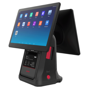 An image of our desktop POS machine with dual screens